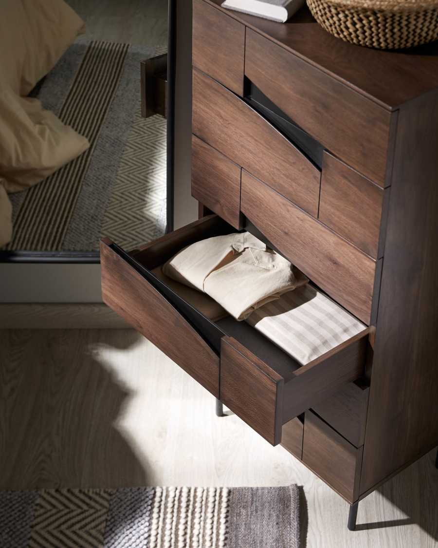 Cutt Kommode 60 x 126 cm mit amerikanischem Walnussfurnier