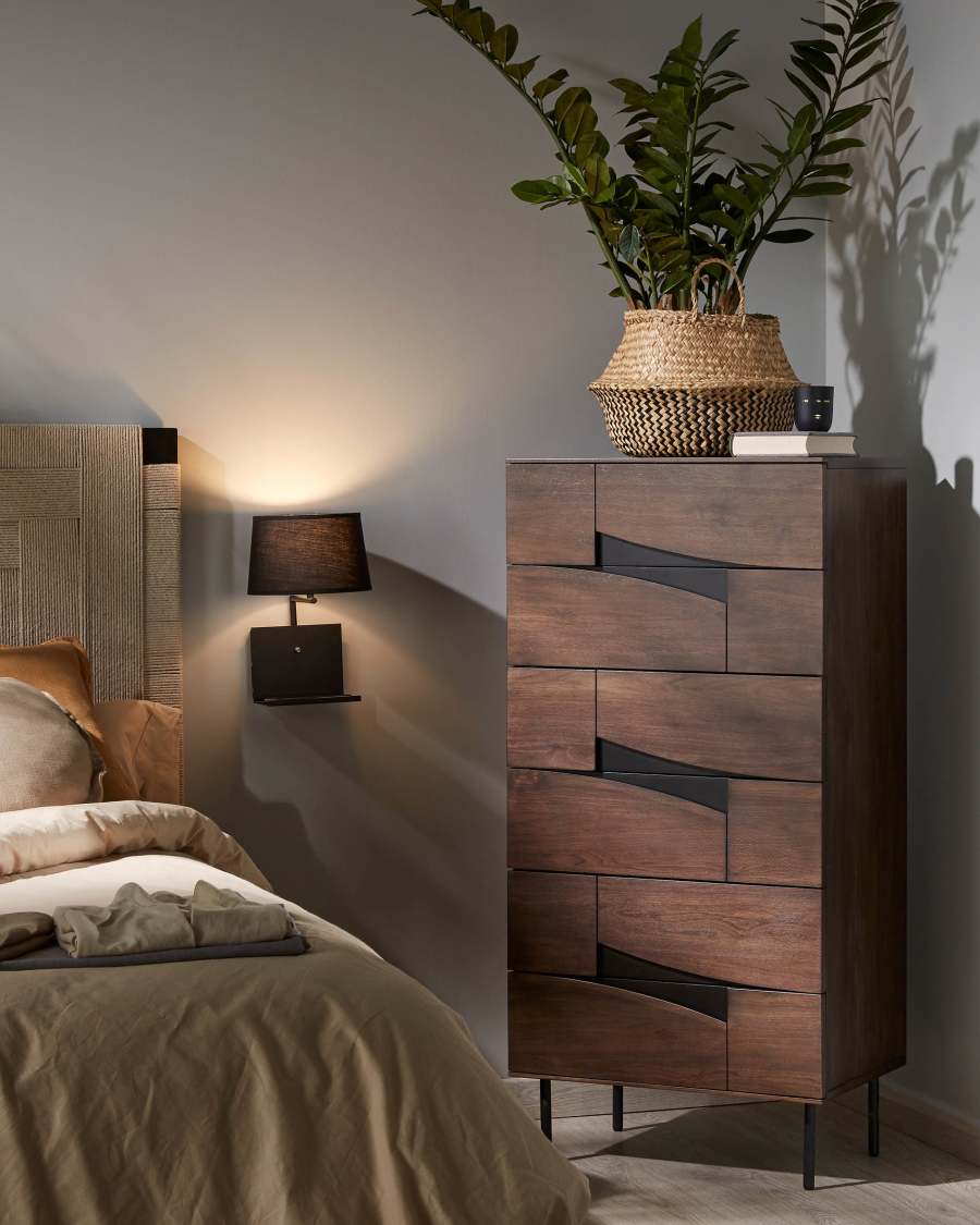 Cutt Kommode 60 x 126 cm mit amerikanischem Walnussfurnier