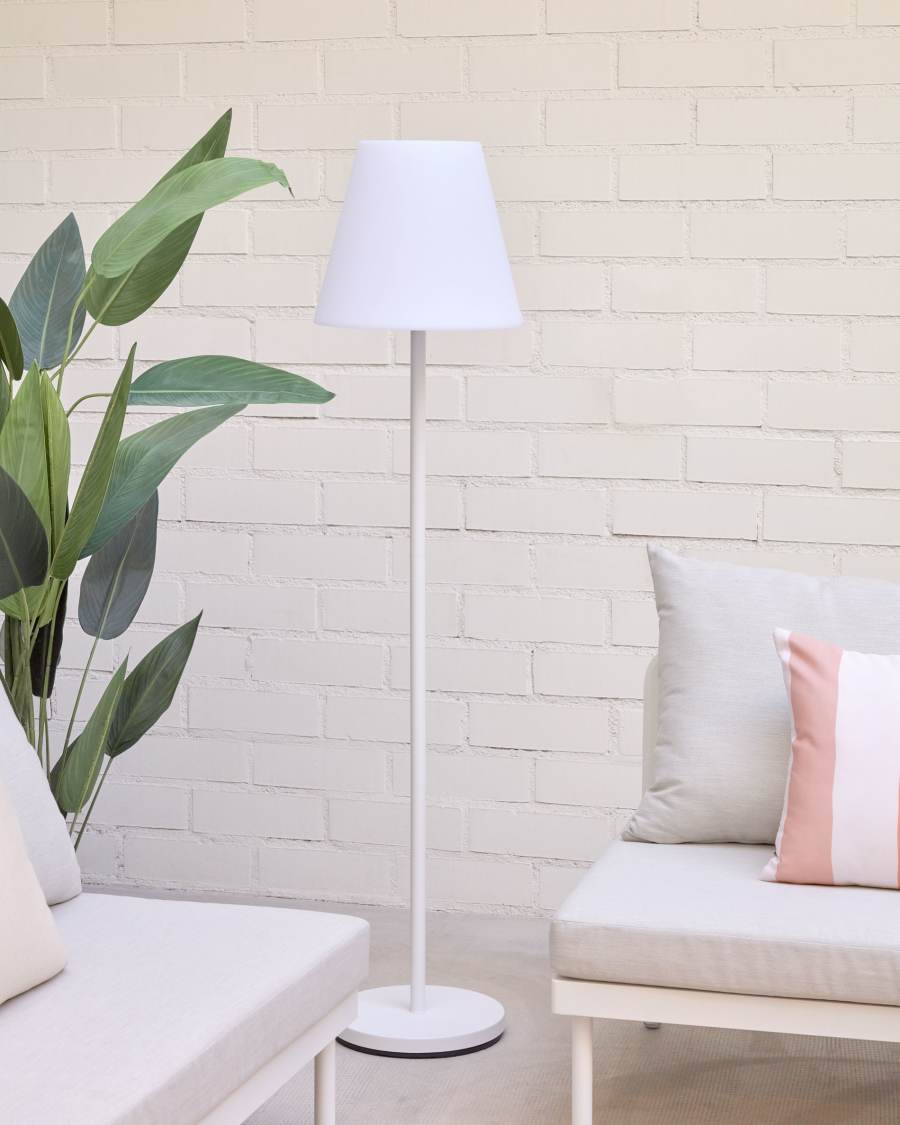 Amaray Outdoor Stehlampe aus Stahl mit weißem Finish