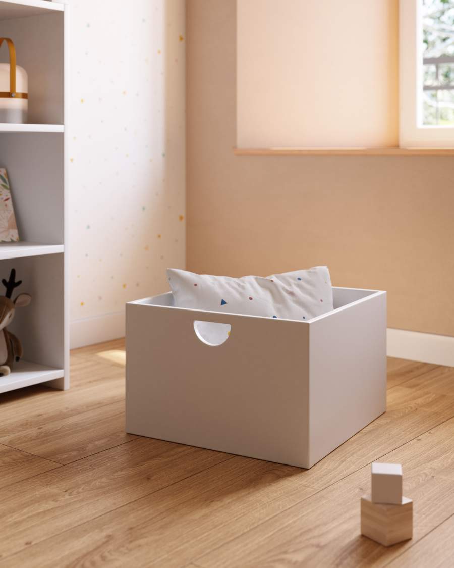 Nunila set van 2 lades voor opberger in wit MDF