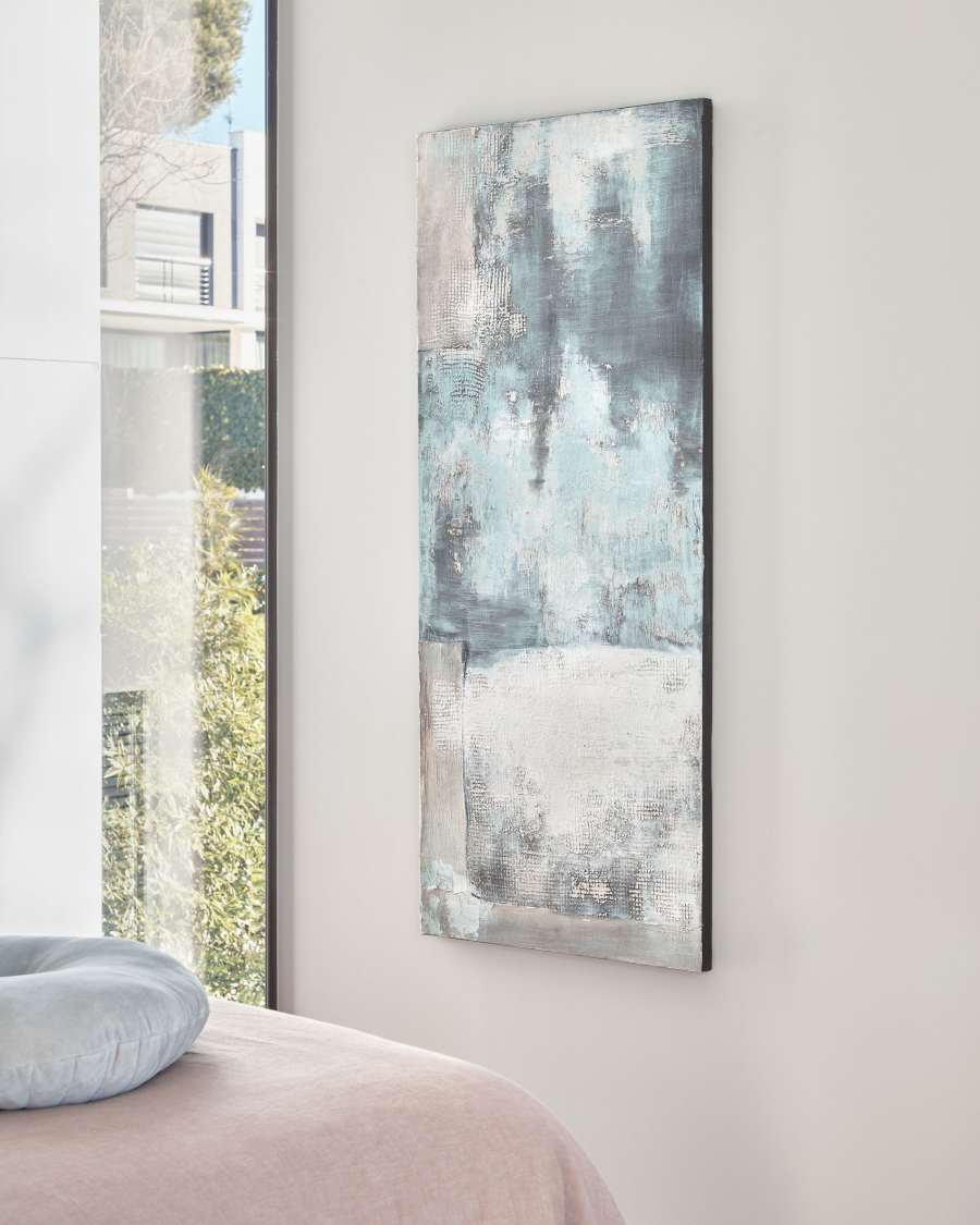 Urbelina canvas in blue and white 50 x 120 cm