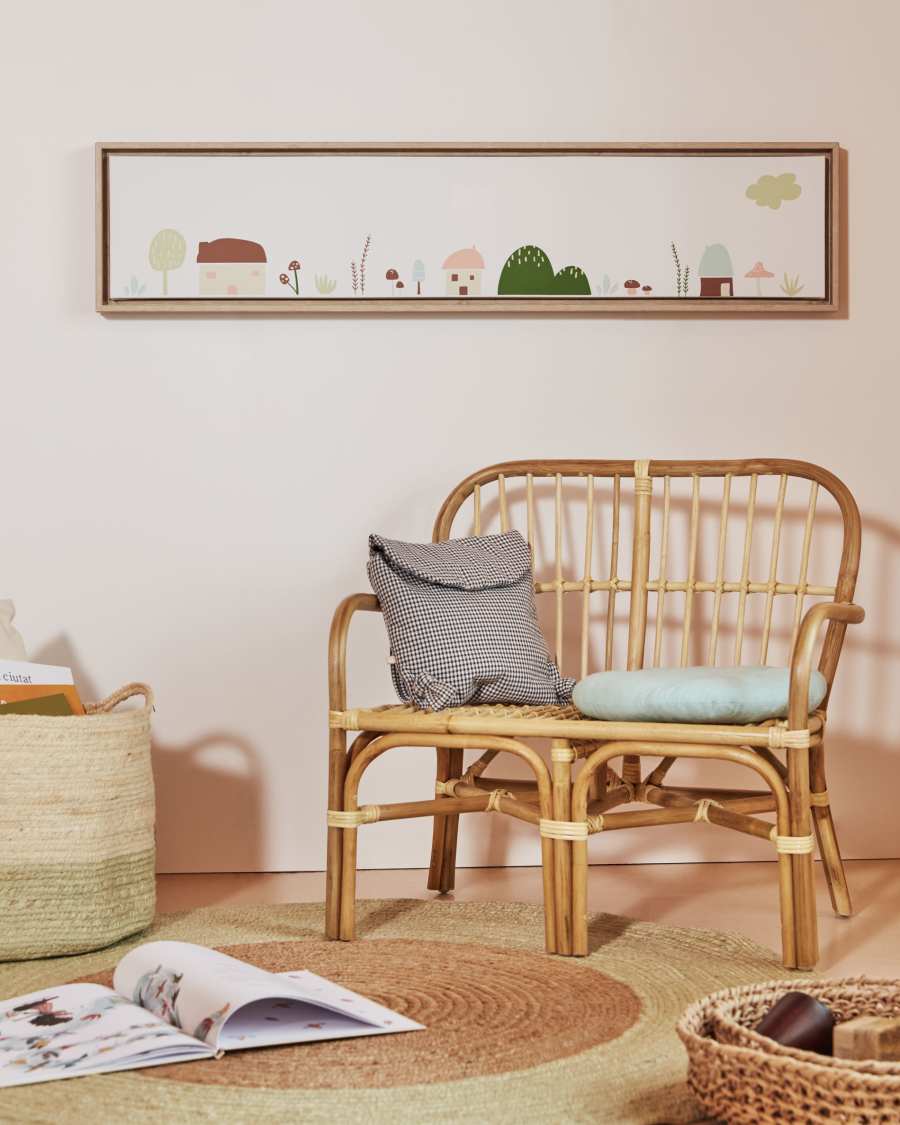 Marzieh rattan children’s bench, 67 cm