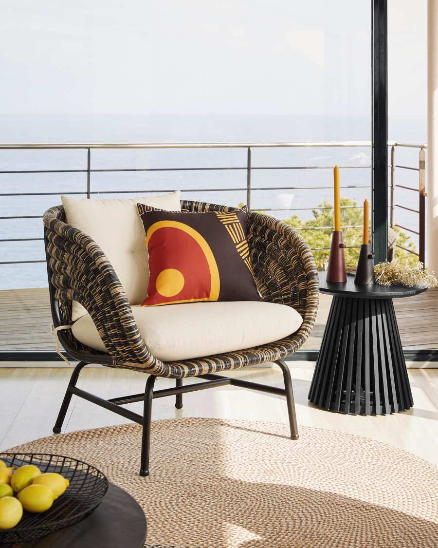 Jeanette Ø 50 cm black side table