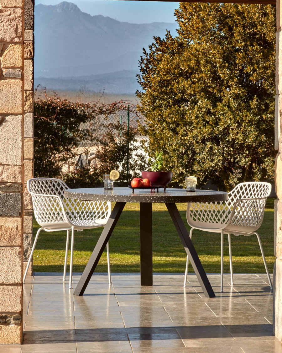 Shanelle black table Ø 120 cm