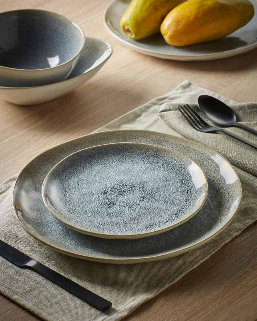 Sachi flacher Teller, hellblau