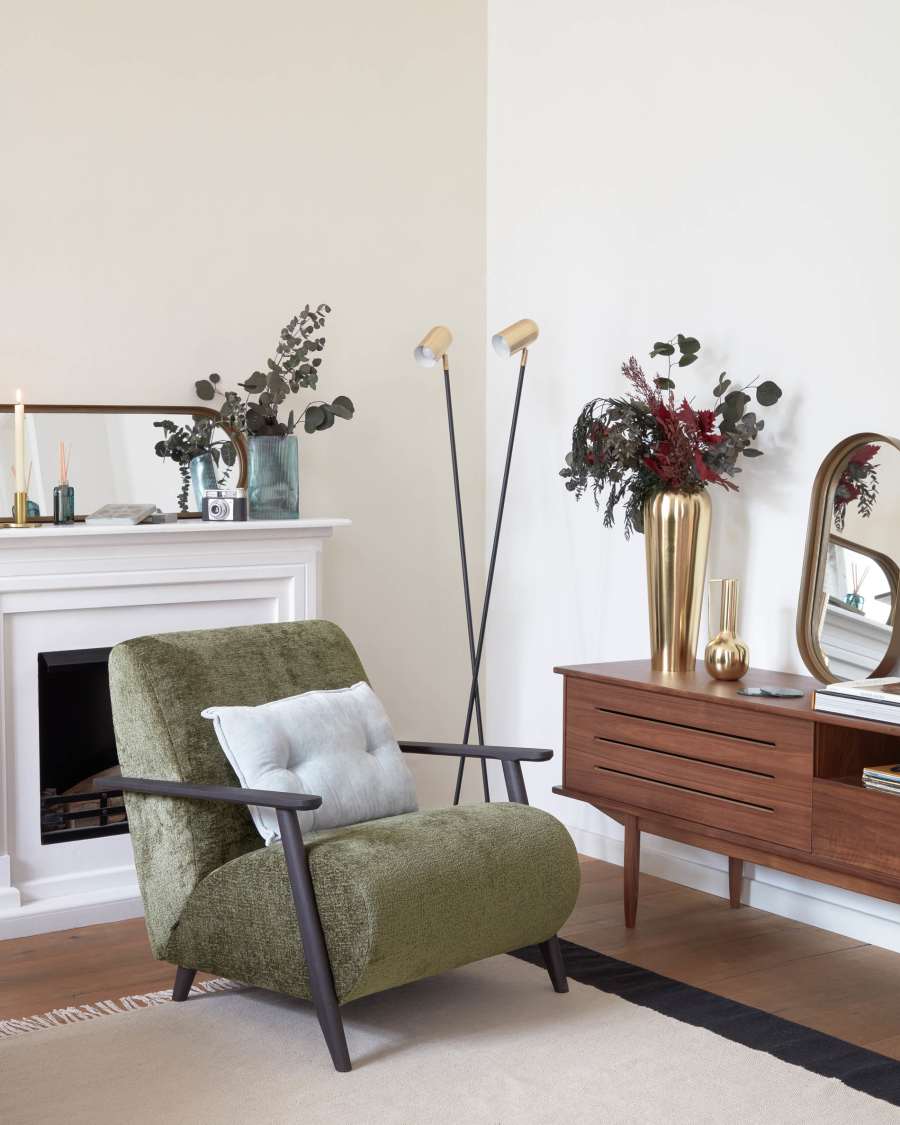 Catherine Vase aus Metall gold 48 cm