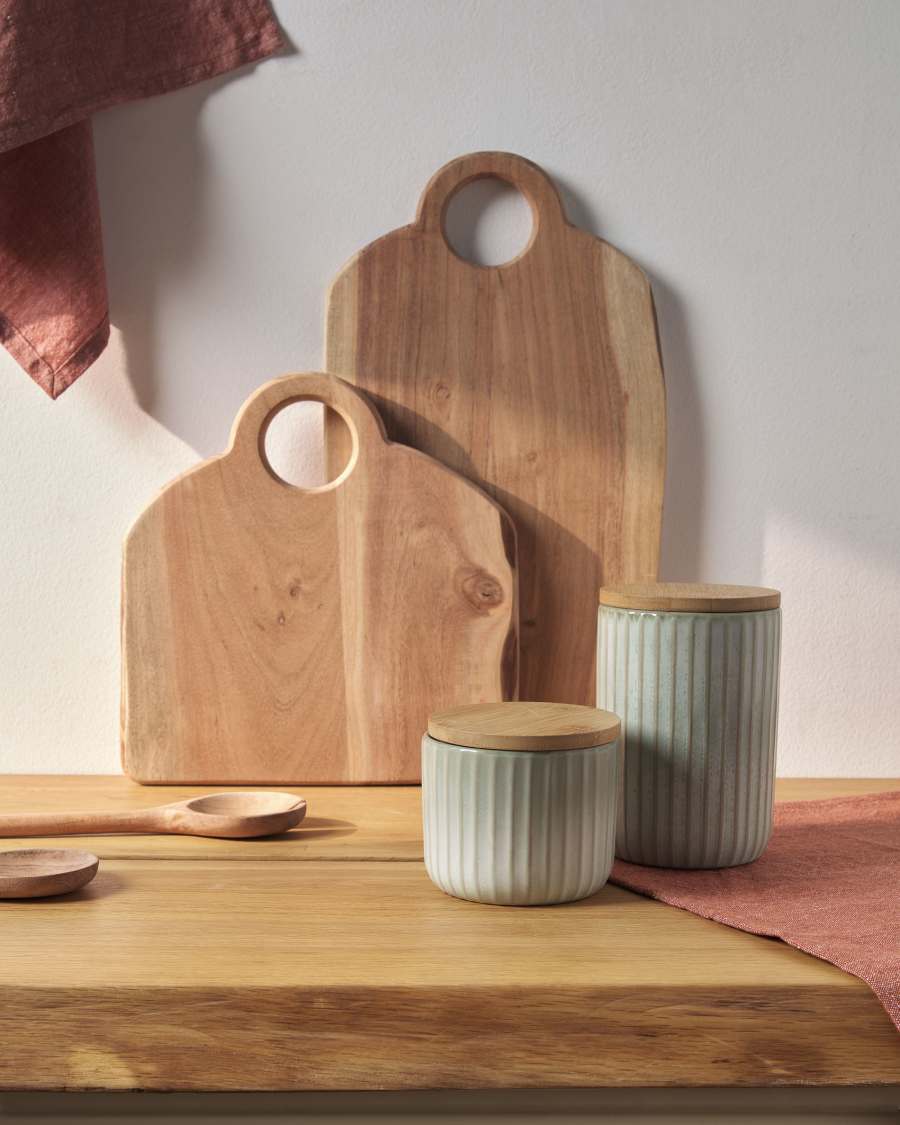 Pote pequeno Itziar de cerâmica verde