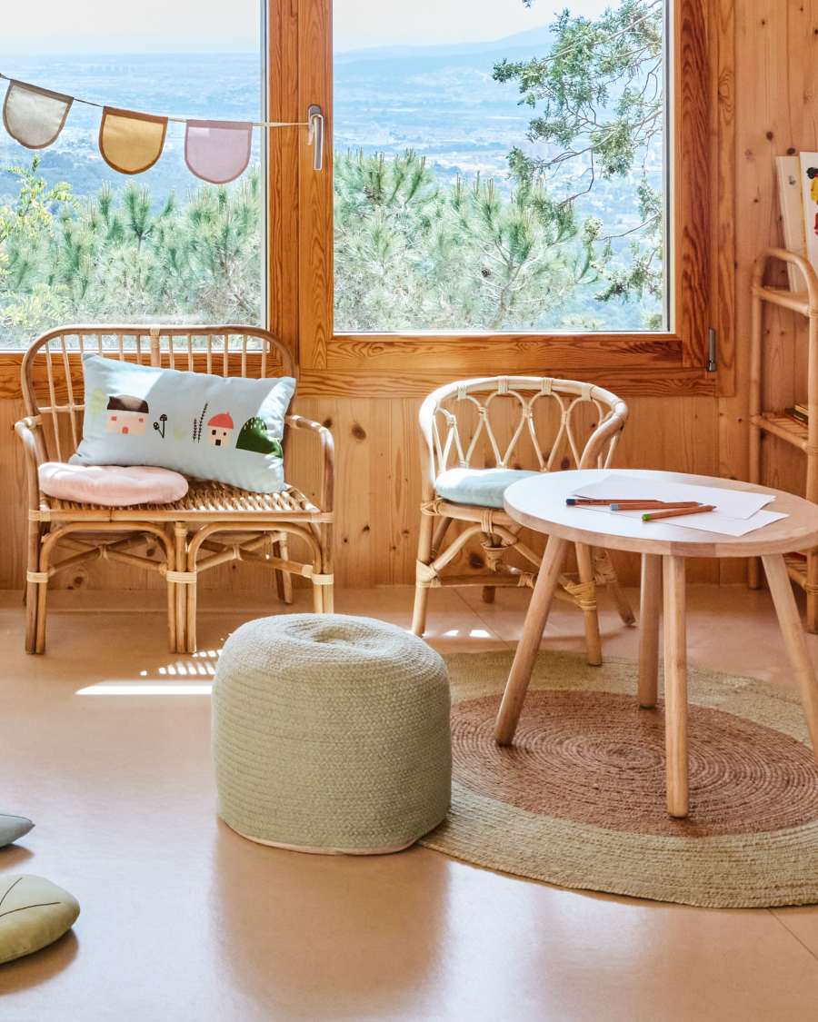 Marzieh rattan children’s bench, 67 cm