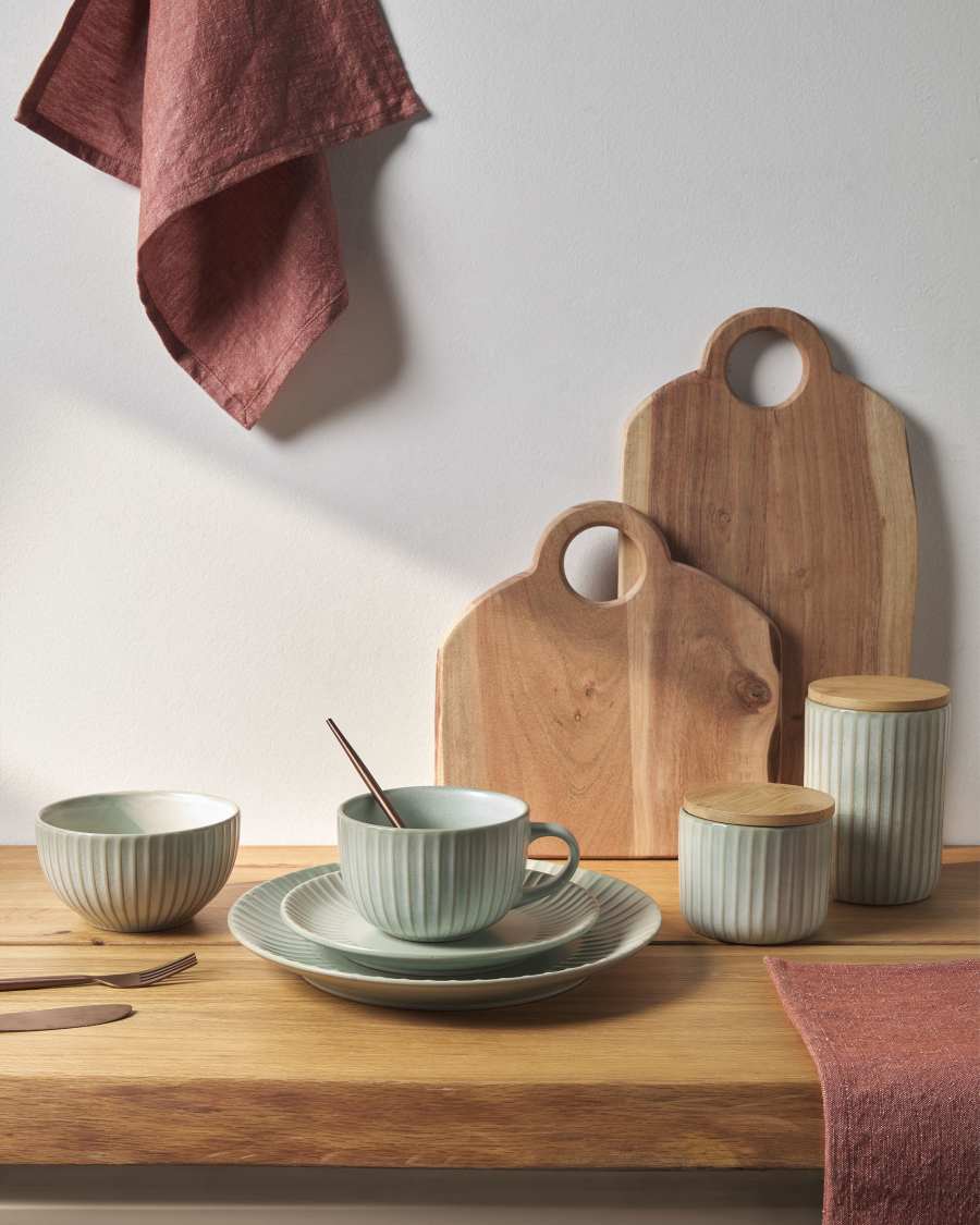 Pote pequeno Itziar de cerâmica verde