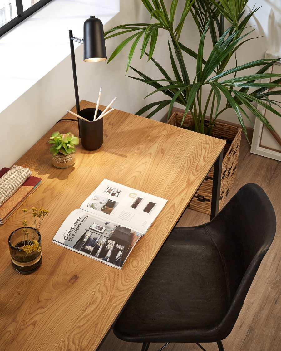 Stuhl Lionela Kunstleder schwarz