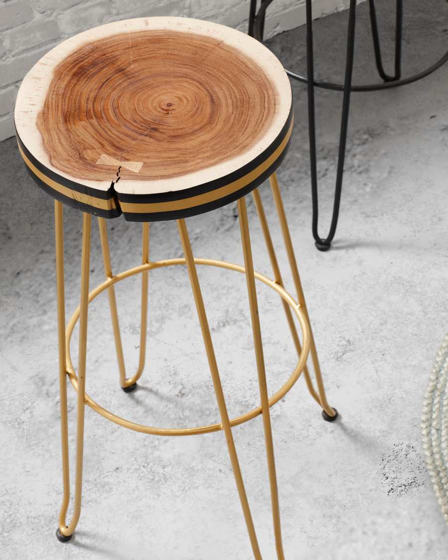 Golden Faye barstool height 74 cm