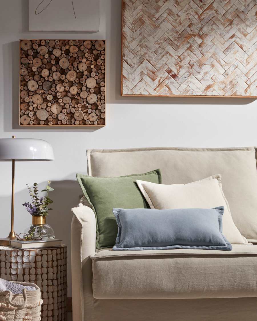 Lisette Kissenbezug 30 x 50 cm in blau