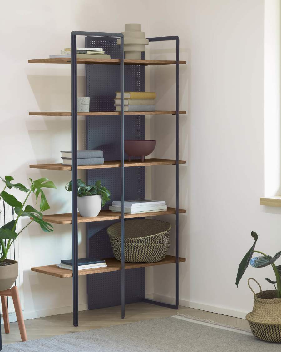 Étagère Nadyria en contreplaqué de chêne 100 x 180 cm