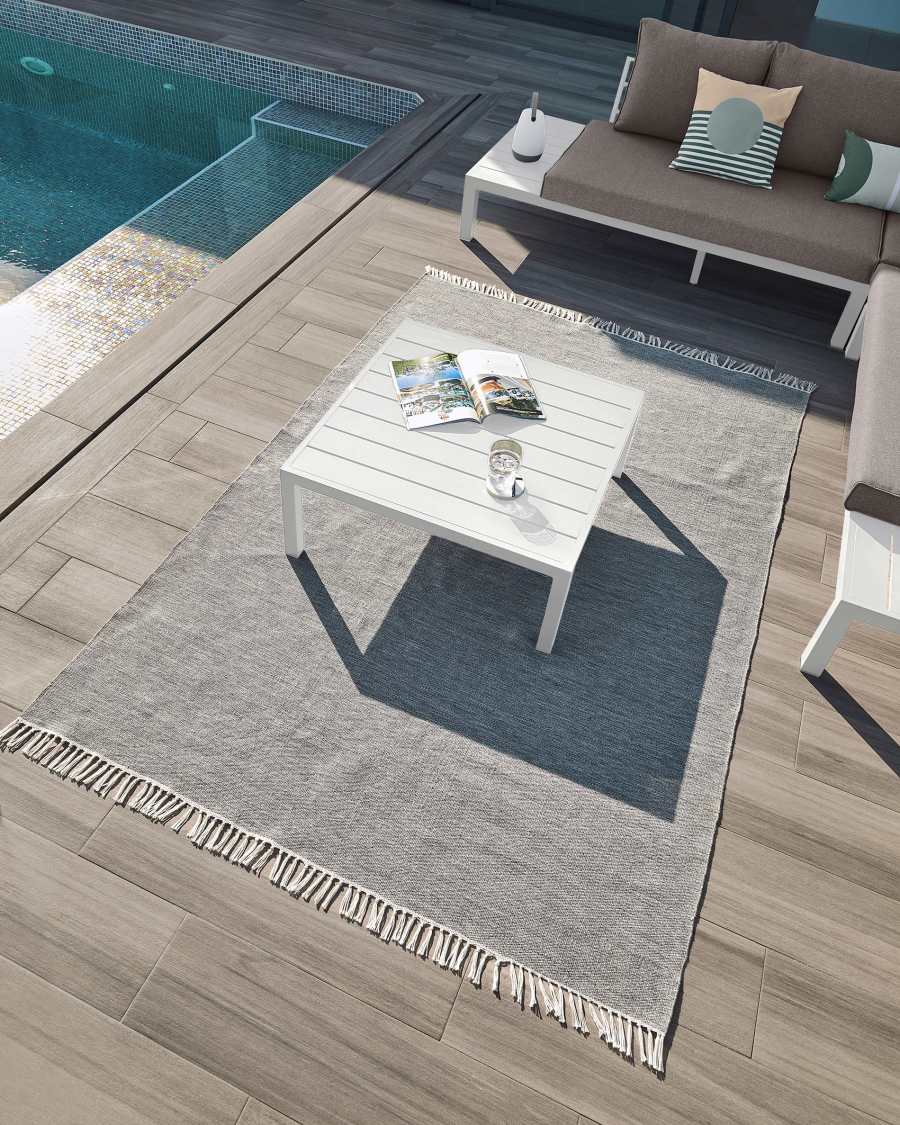 Tappeto in PET Elbia grigio 160 x 230 cm