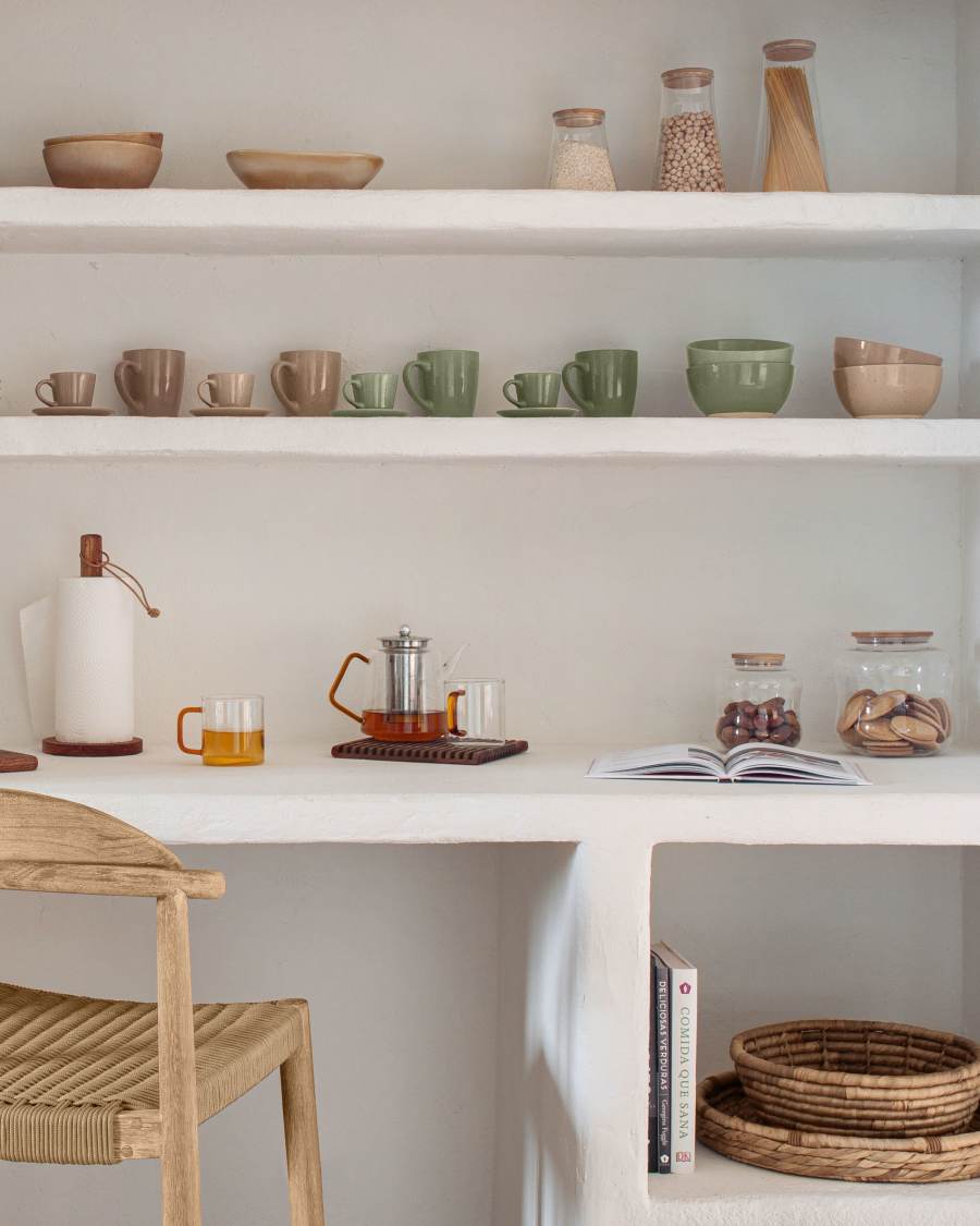 Small Cirene transparent glass jar