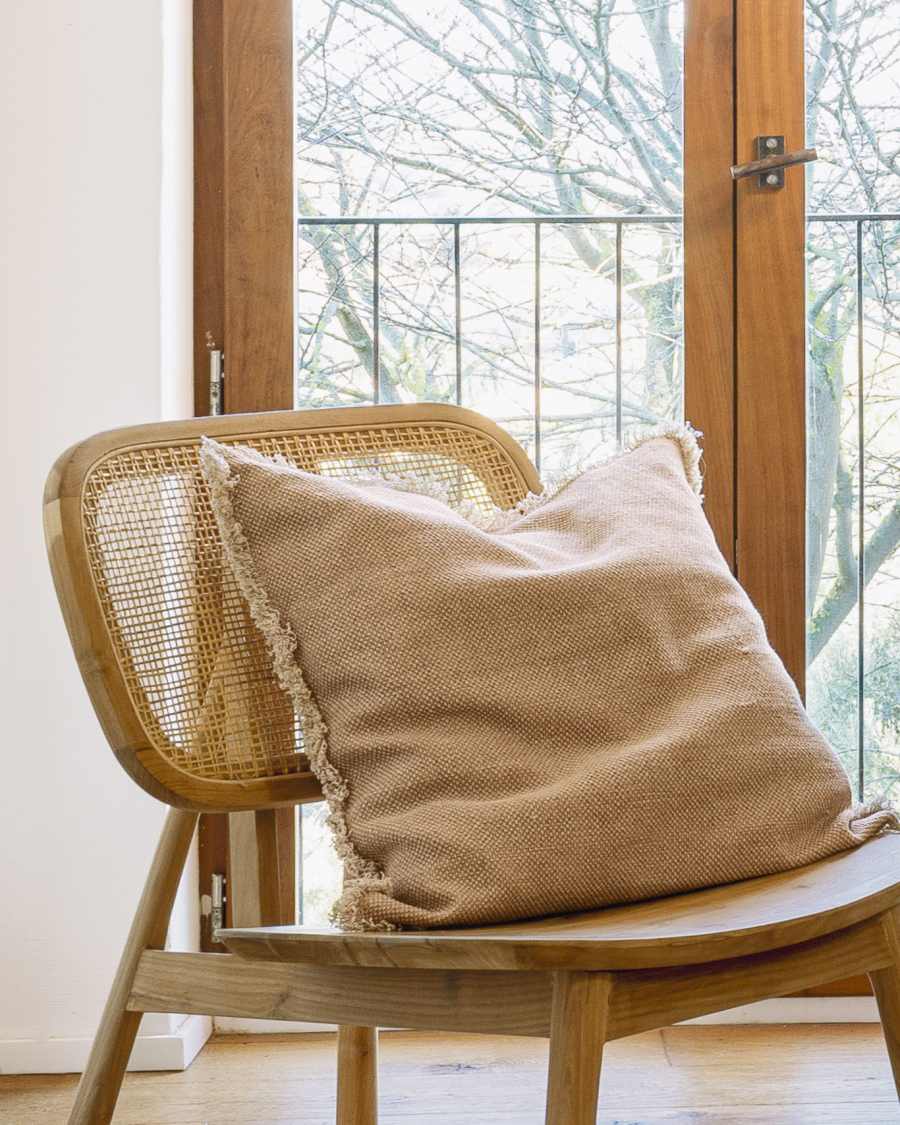 Camily salmon cushion cover 60 x 60 cm