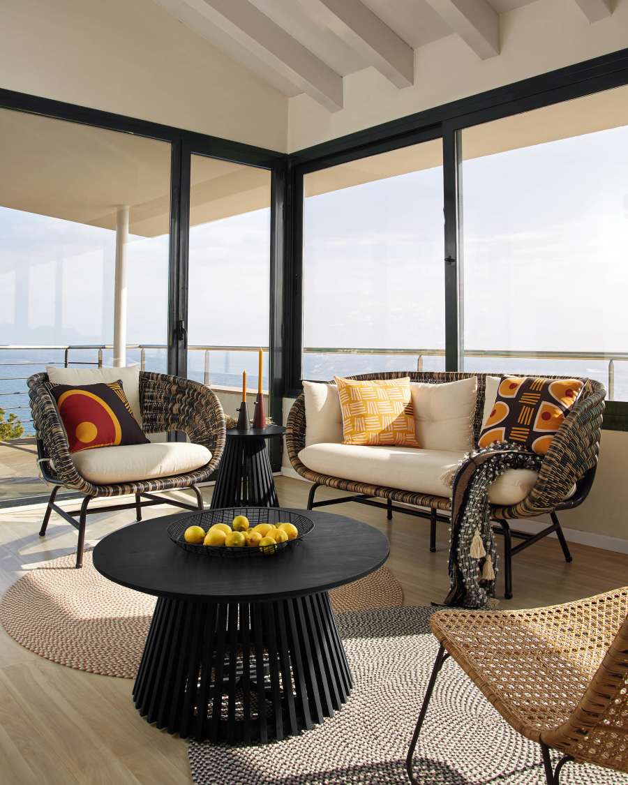 Jeanette Ø 80 cm black coffee table