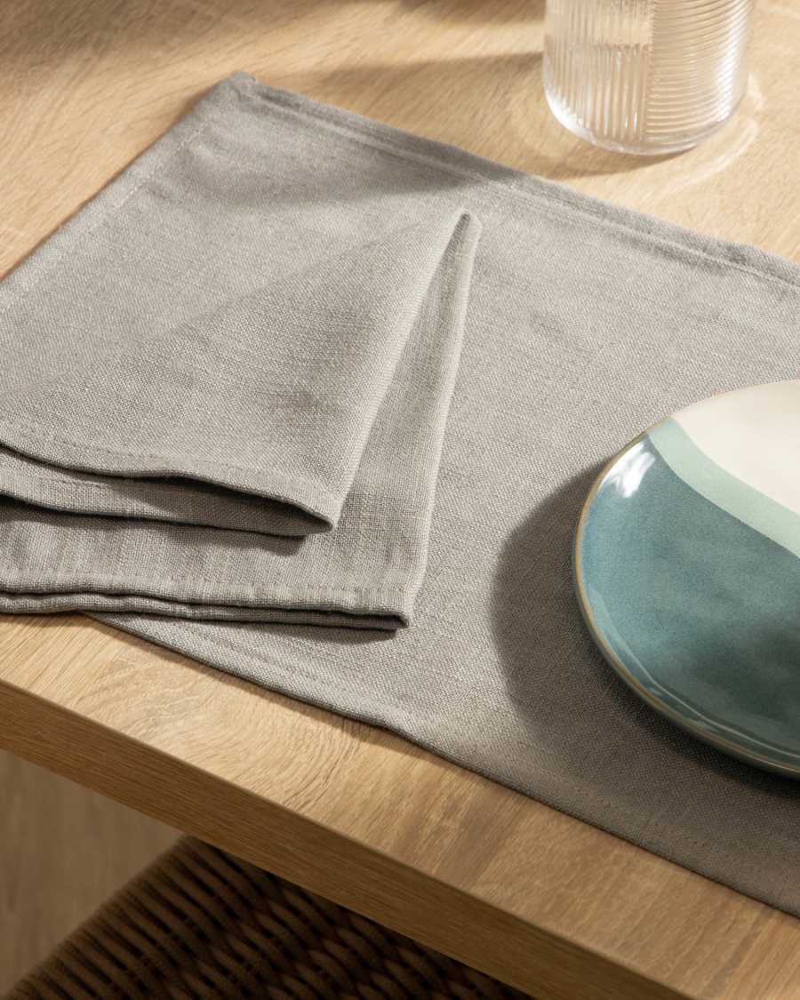 Grey Samay 4-napkin set
