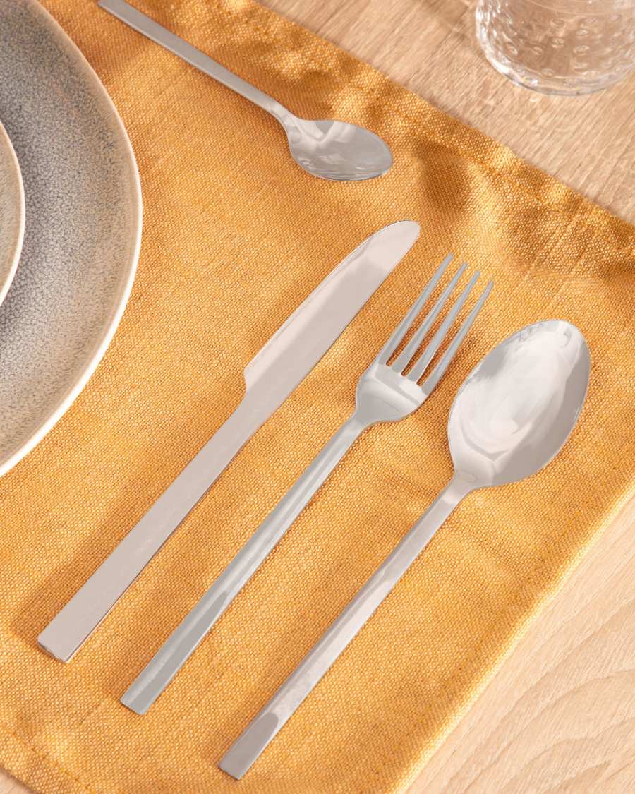 Ensemble Crisps de 16 couverts argenté