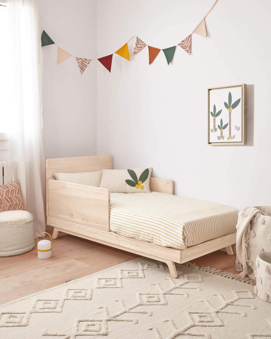 Σετ κλινοσκεπασμάτων Ghia, οργανικό βαμβάκι GOTS, ριγέ, 60 x 120 εκ