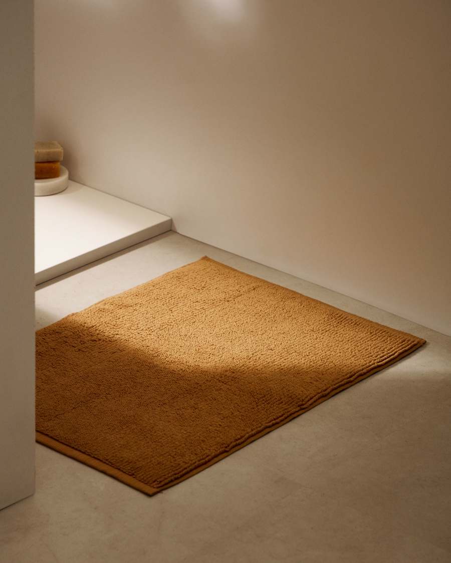 Yeni Badematte 100% Baumwolle braun 50 x 70 cm