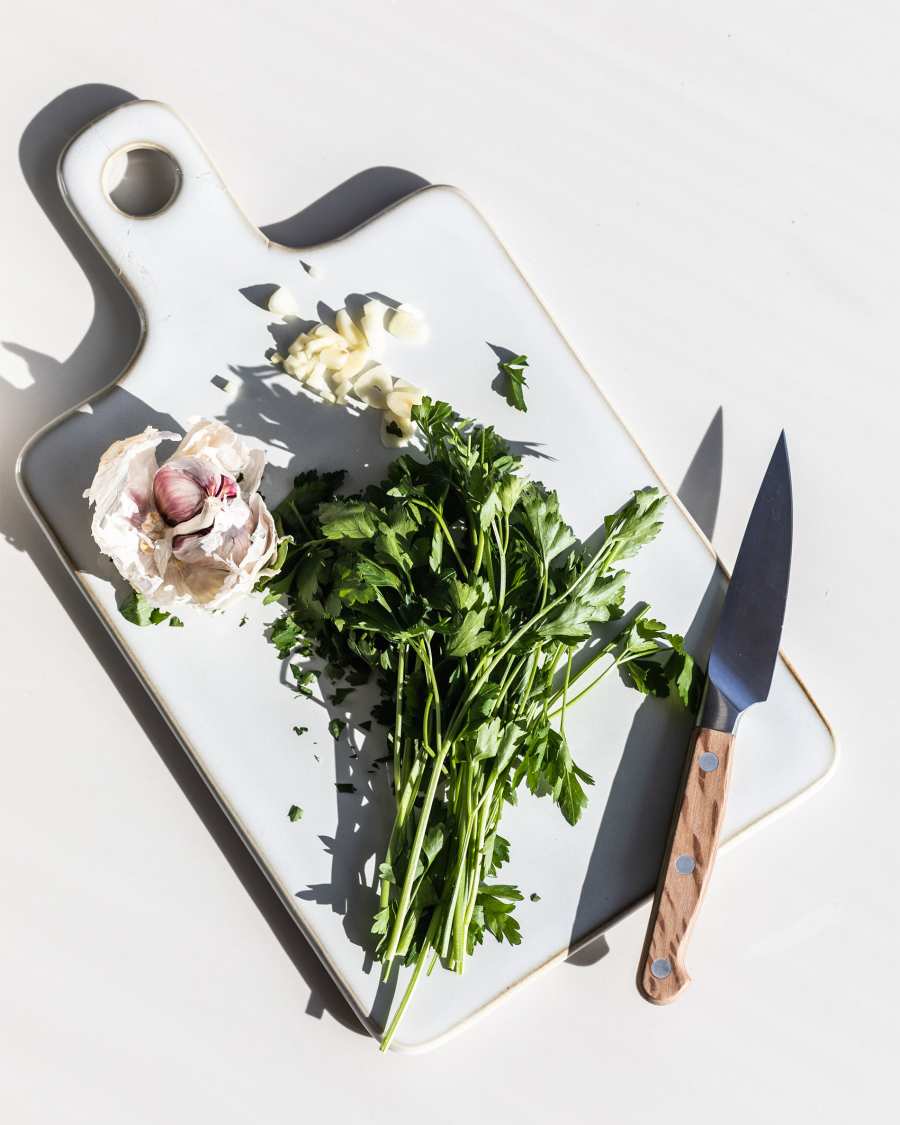 Portbou ceramic serving board in white