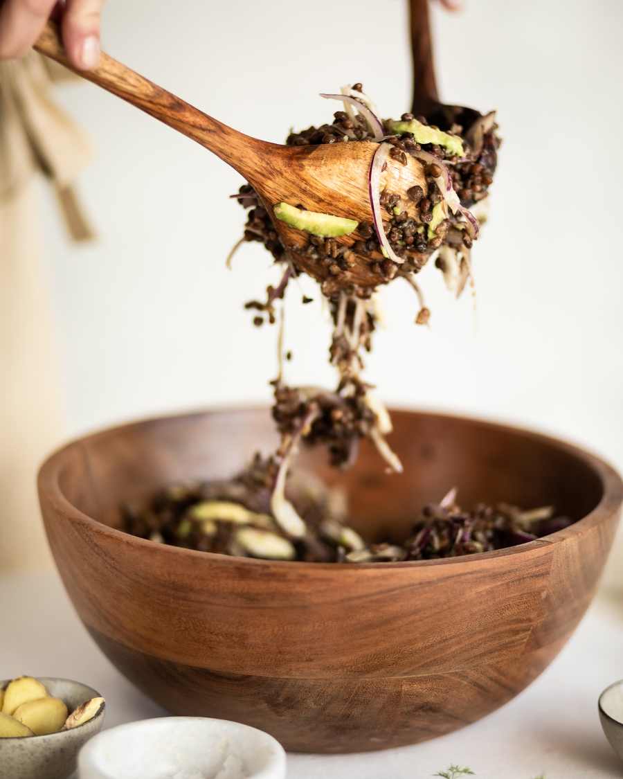 Set Delci di 2 ciotole in legno di acacia