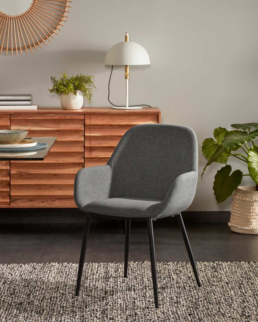 Konna dark grey chair FR