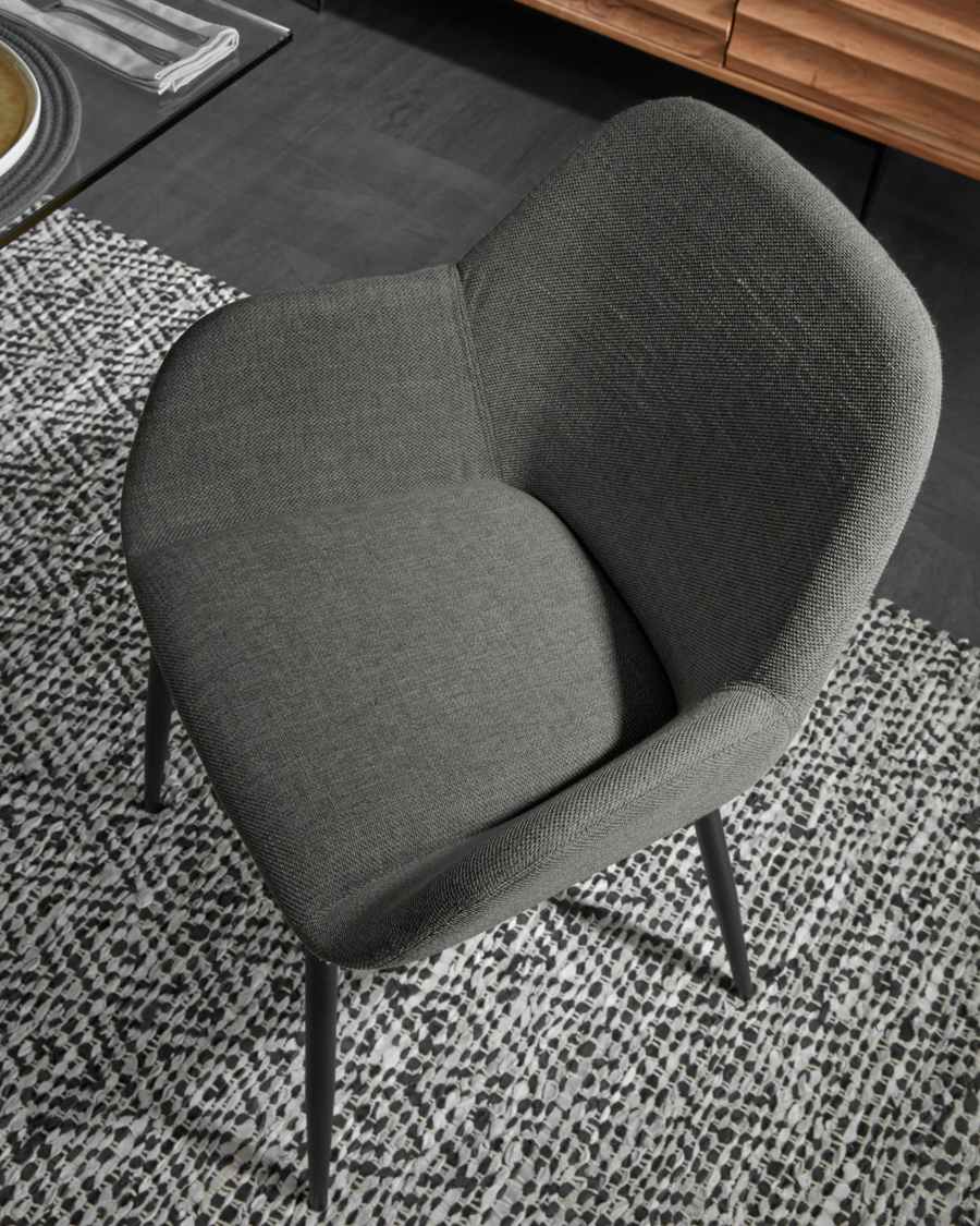 Konna dark grey chair FR
