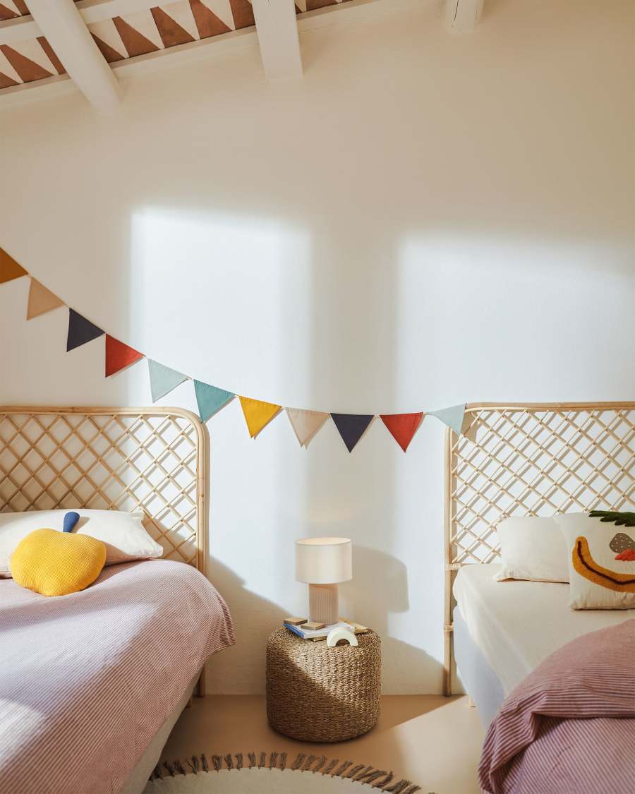 Bianella corduroy table lamp in beige