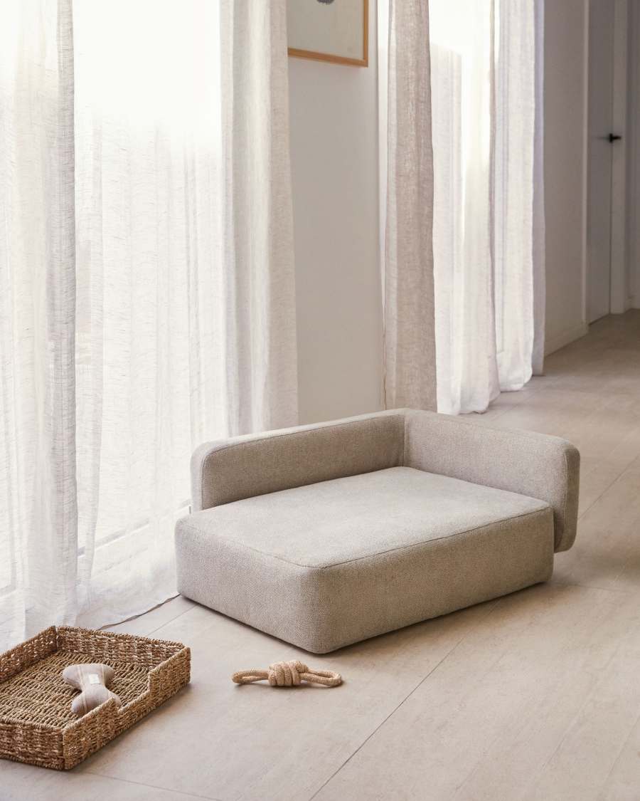 Bowie small bed for pets in beige 63 x 80 cm