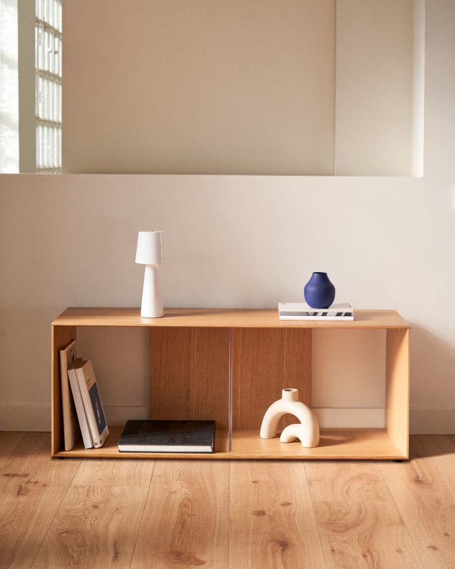 Litto großes Regalmodul aus Eichenfurnier 101 x 38 cm