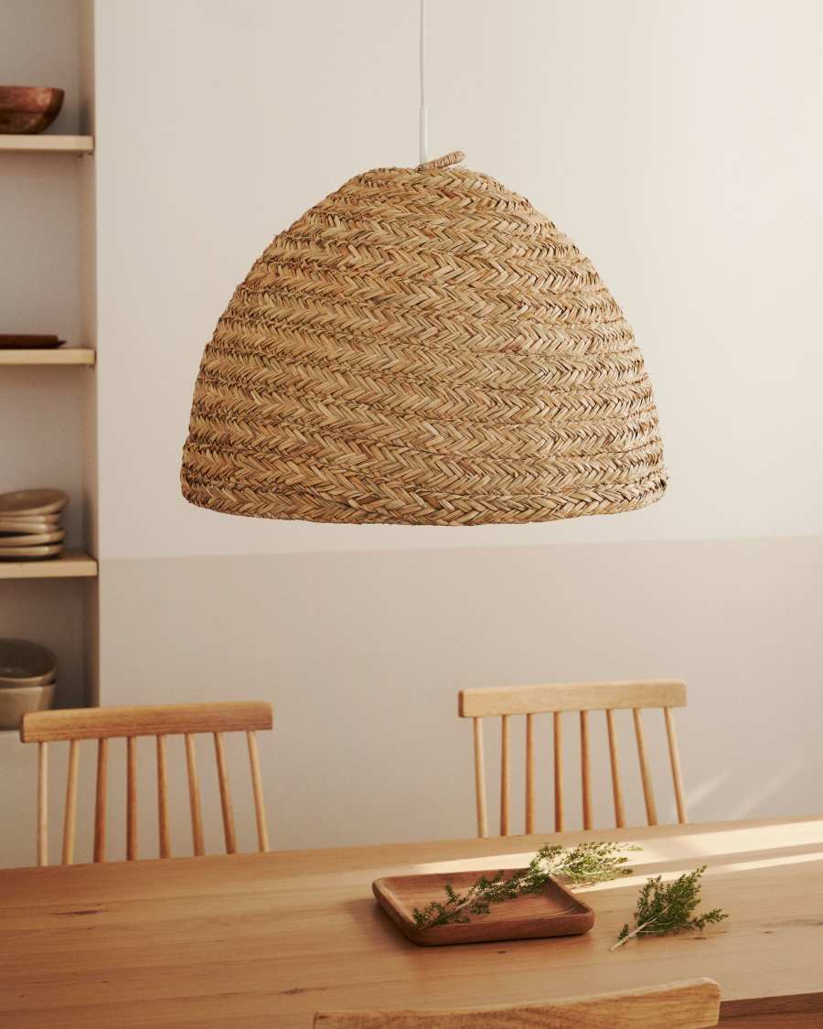 Fonteta natural fiber ceiling lamp shade in a natural finish, Ø 60 cm