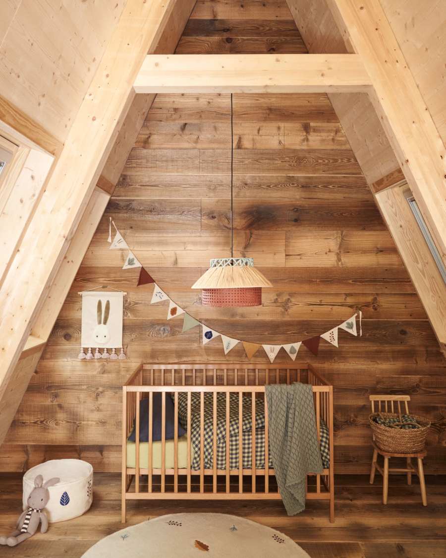 Gitterbett Shantal aus massiver Buche mit natürlichem Finish 60 x 120 cm