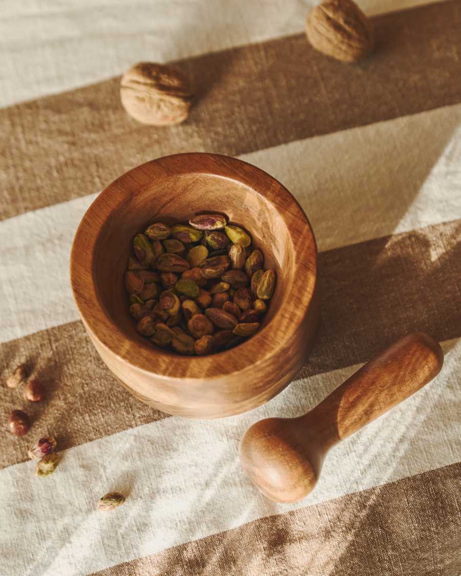 Kasia vijzel gemaakt van massief acaciahout