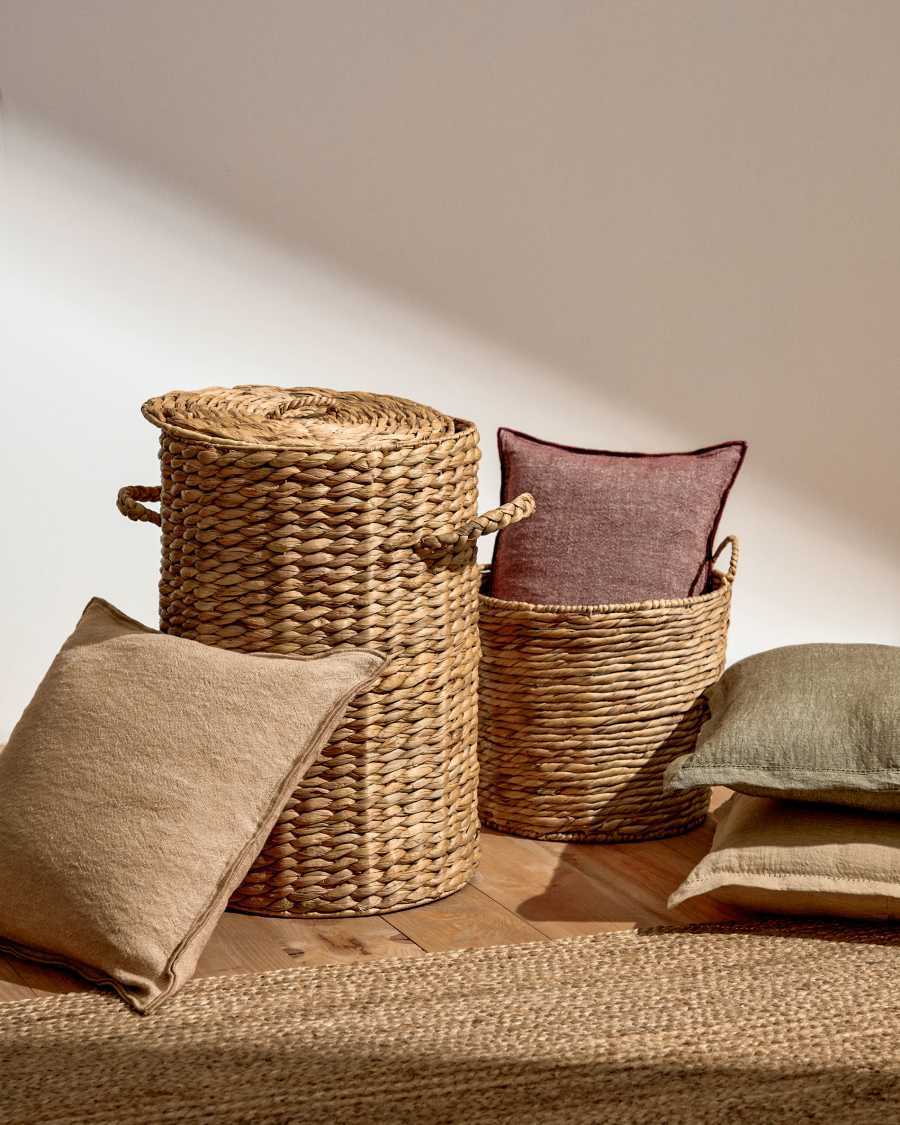Cesta portabiancheria Yessira in fibra naturale 55 cm
