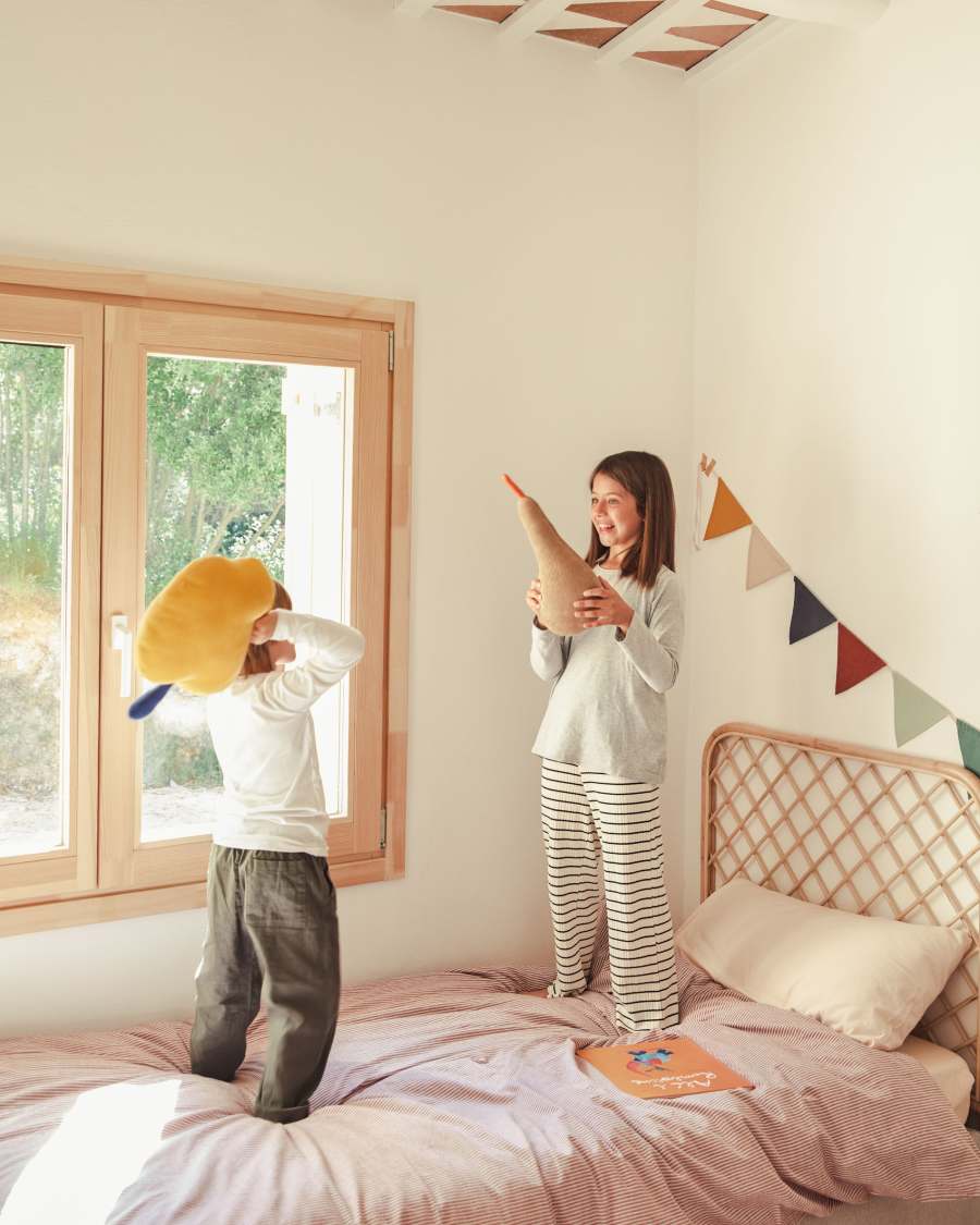 Kissen in Birnenform Amarantha 100% Baumwolle grün