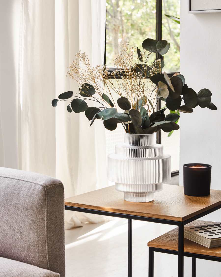 Whitby transparent vase, 20 cm