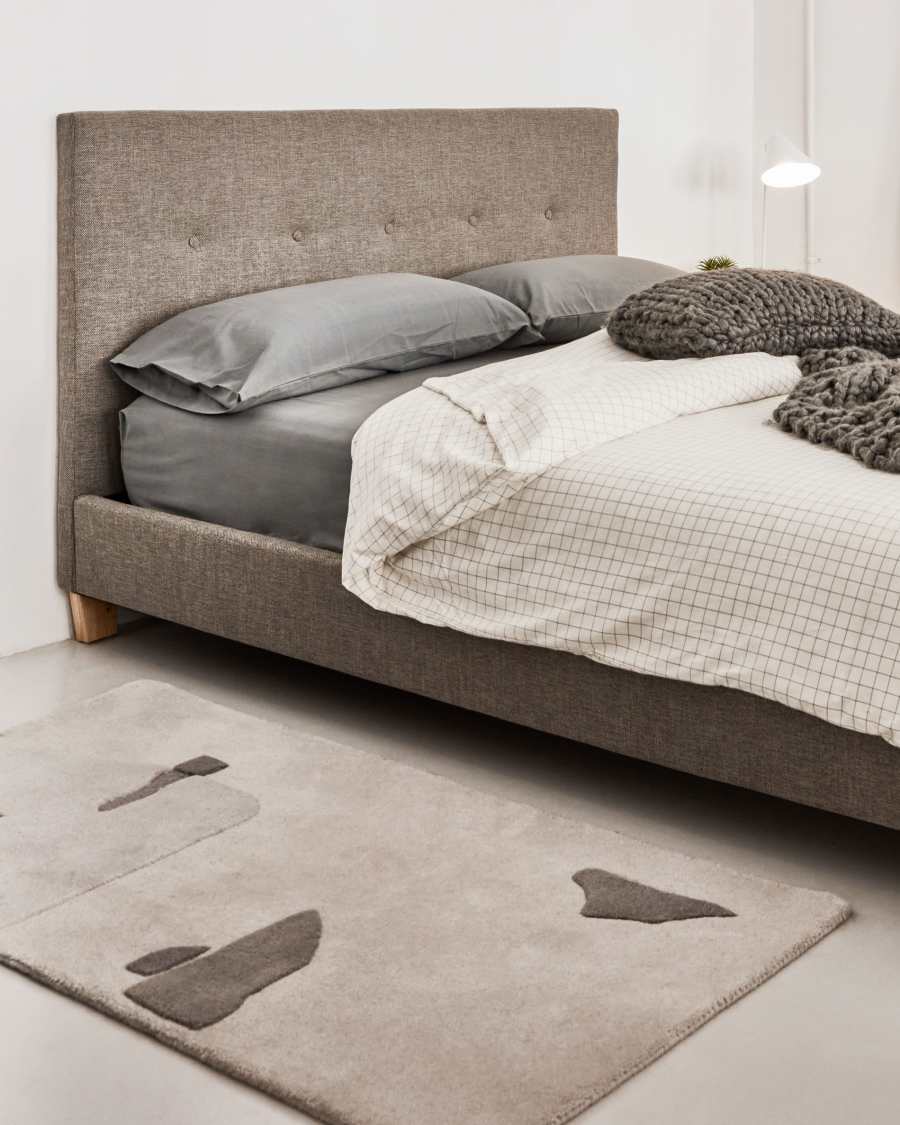 Tapis Belinda en laine multicolore 70 x 140 cm