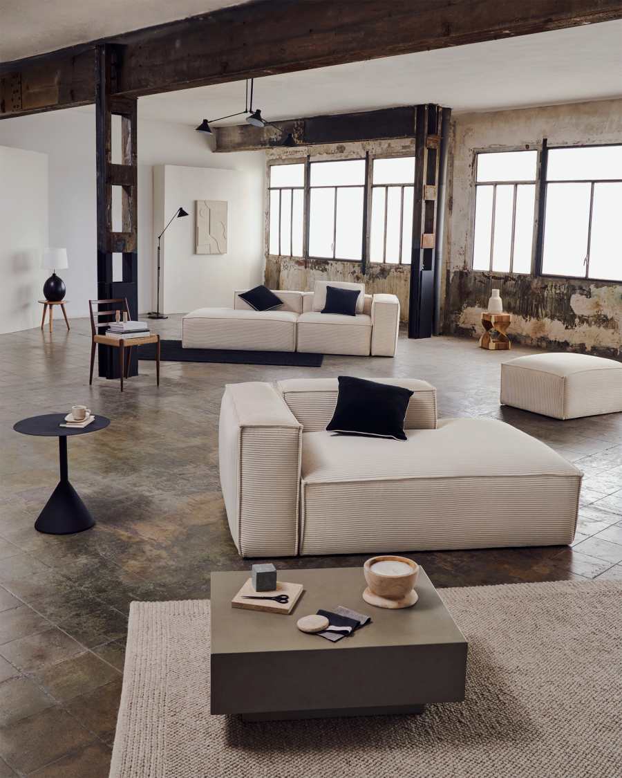 Maelia wooden candle with a natural finish Ø 20 cm