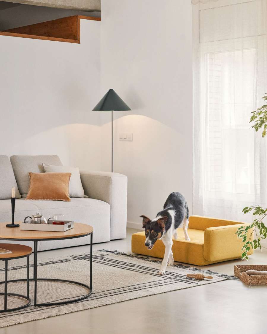 Panier pour animaux grand format Bowie moutarde 73 x 98 cm