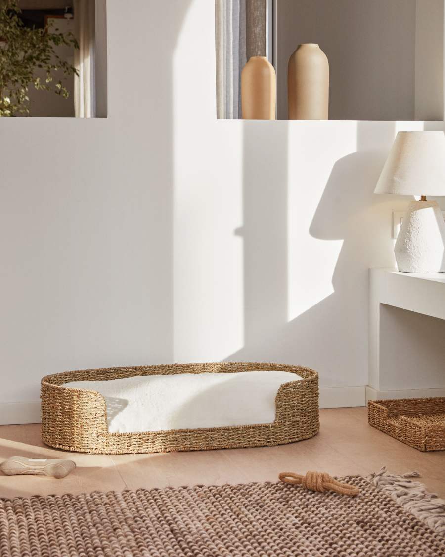 Fliicker bed for pets made from natural fibres Ø 80 x 45 cm