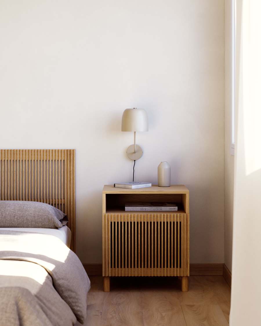 Alish metal wall light UK adapter