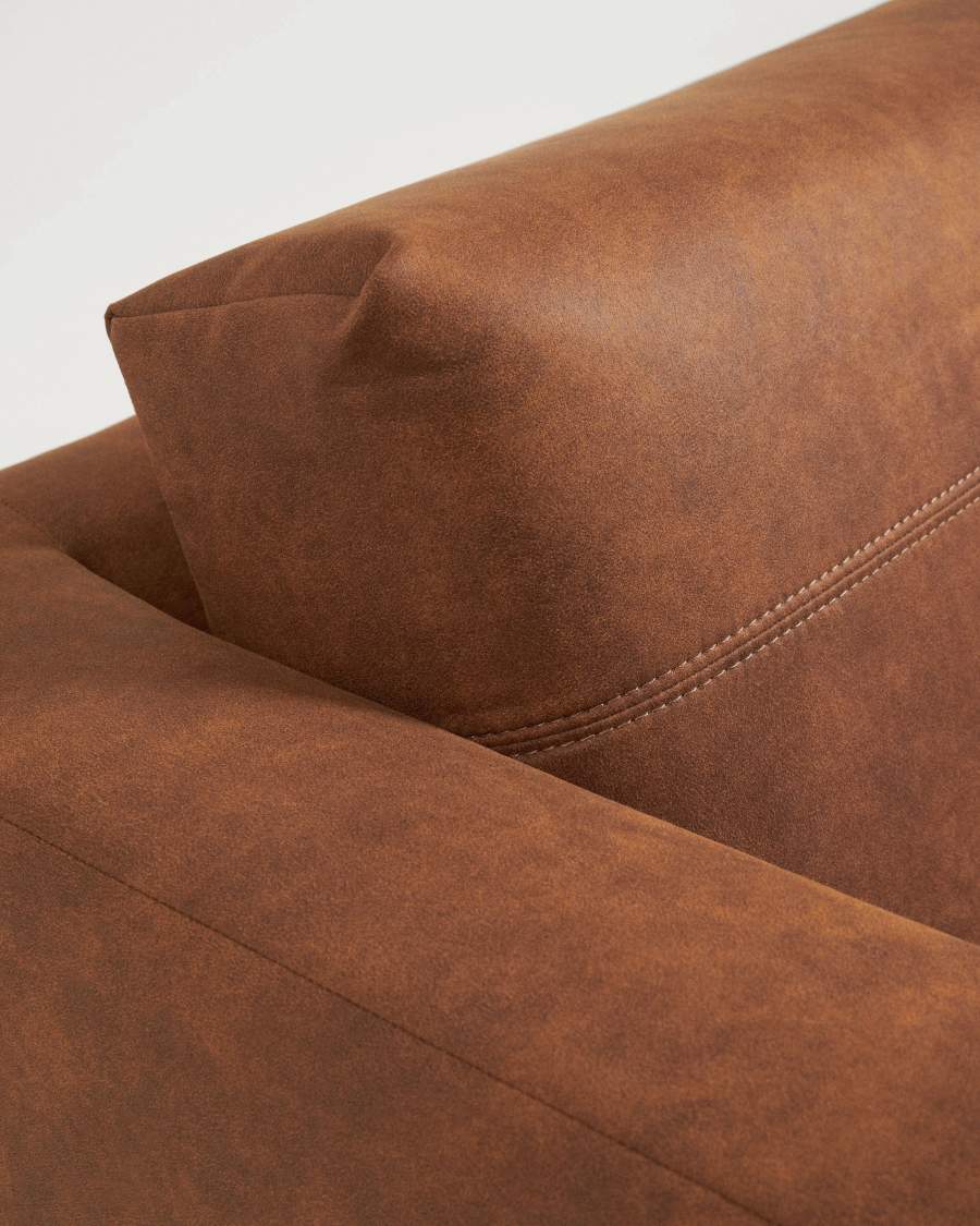 Tanya 2-Sitzer Sofa gepolstert in hellbraun 183 cm FSC Mix Credit