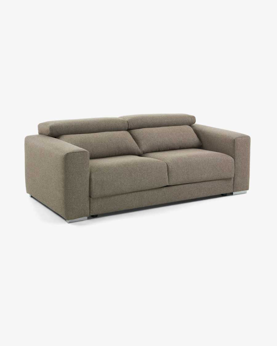 Atlanta 3 seater sofa in brown, 210 cm