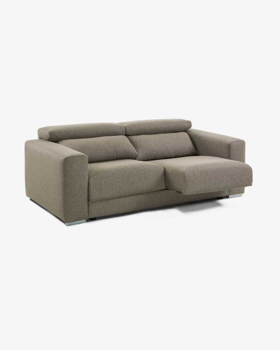 Atlanta 3 seater sofa in brown, 210 cm