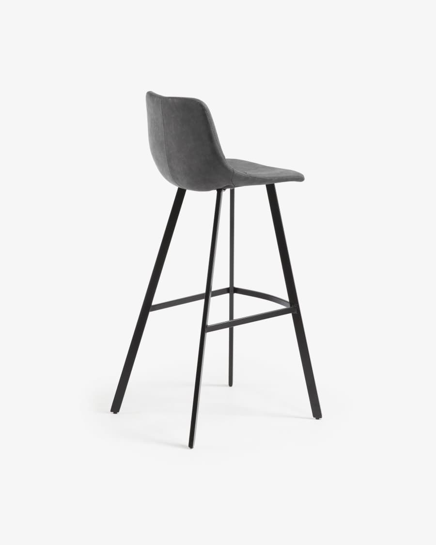 Graphite Alve barstool height 65 cm.