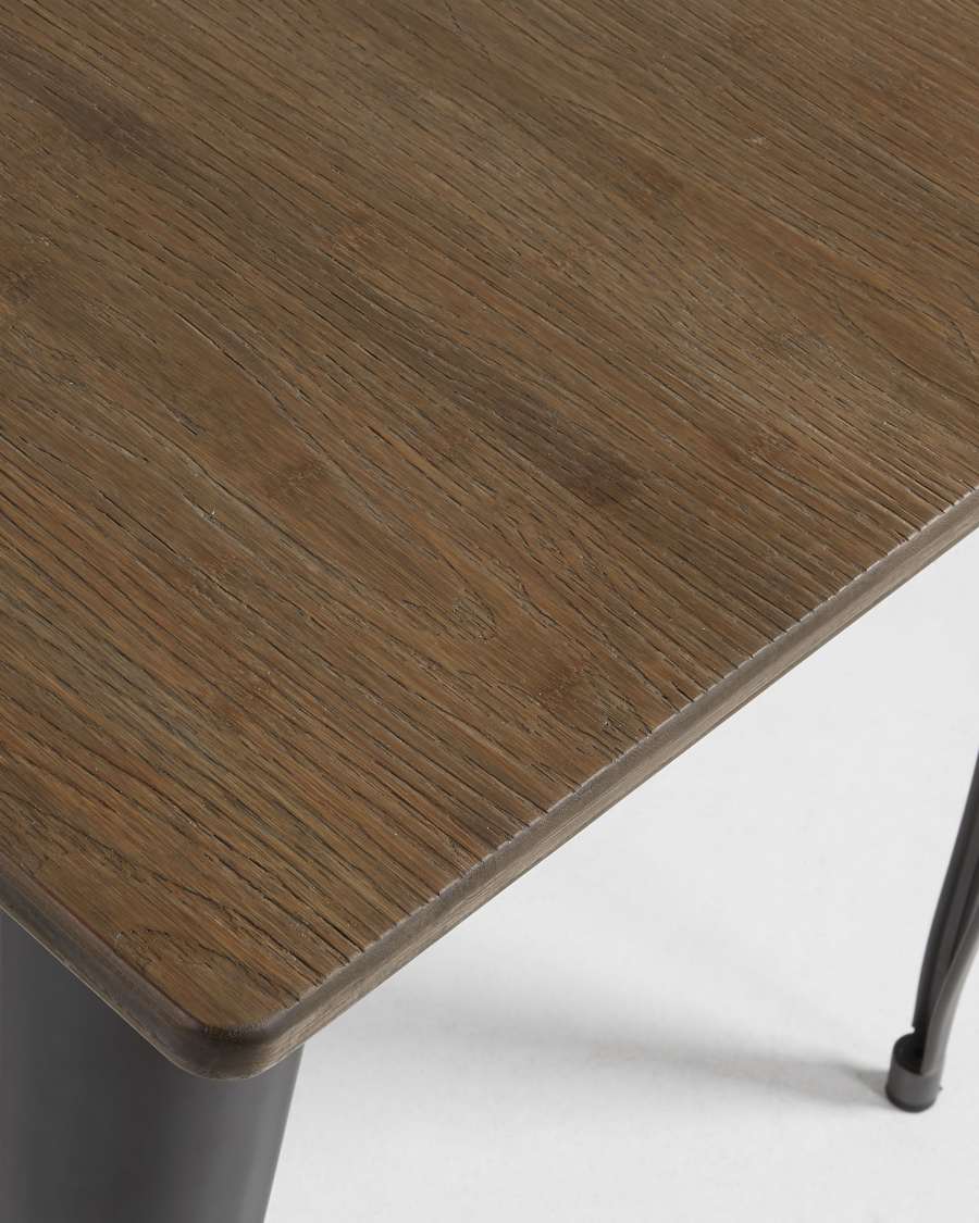 Anthracite Malira table 80 x 80 cm