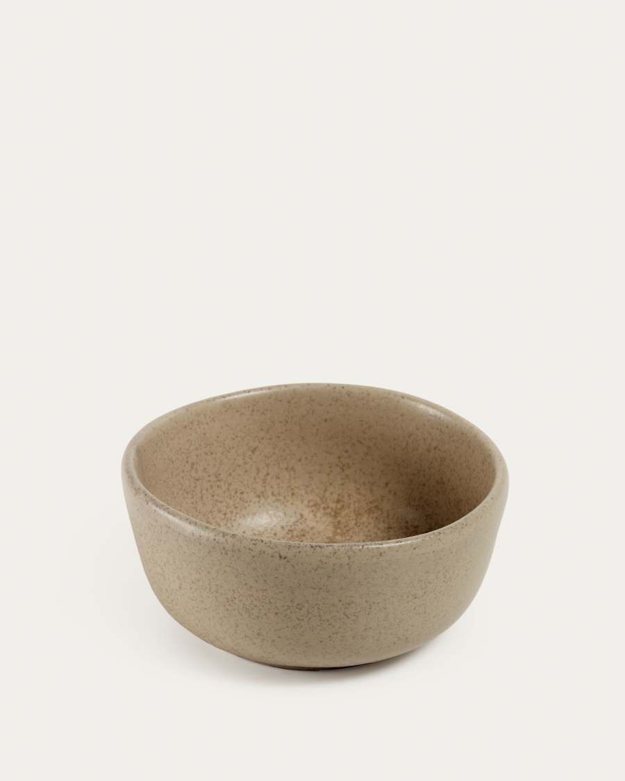 Tersilia bowl in brown ceramic