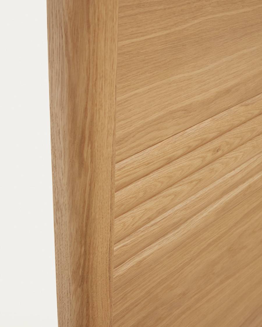 Lenon oak wood and veneer bed for 90 x 200 cm mattress, FSC MIX Credit